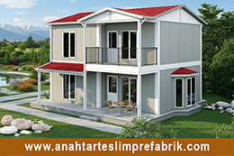 126 M2 İki Katlı Prefabrik Ev