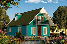 134 M2 İki Katlı Prefabrik Ev