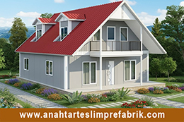 134 M2 İki Katlı Prefabrik Ev