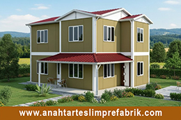 142 M2 İki Katlı Prefabrik Ev