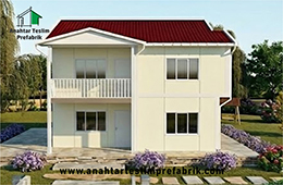 150 M2 İki Katlı Prefabrik Ev