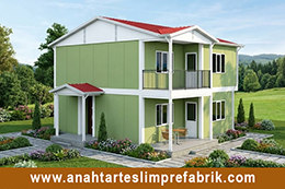 150 M2 İki Katlı Prefabrik Ev