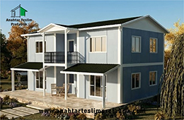 158 M2 İki Katlı Prefabrik Ev