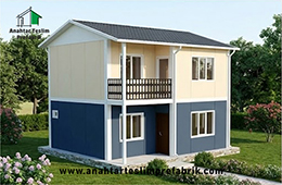 80 Metrekare İki Katlı Prefabrik Ev