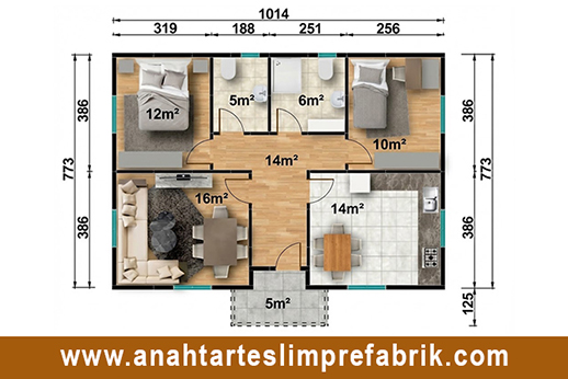 82 metrekare prefabrik ev planı 82 metrekare prefabrik ev planı