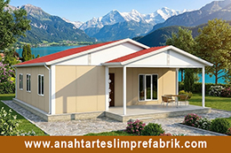 100 M2 Tek Katlı Prefabrik Ev