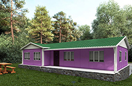 126 M2 Tek Katlı Prefabrik Ev