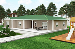 166 M2 Tek Katlı Prefabrik Ev
