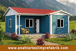 54 Metrekare Tek Katlı Prefabrik Ev