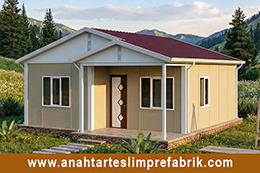 61 M2 Tek Katlı Prefabrik Ev