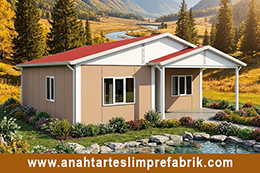 84 Metrekare Tek Katlı Prefabrik Ev
