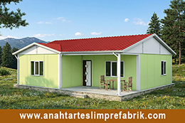 91 M2 Tek Katlı Prefabrik Ev